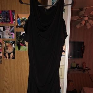 A black tight dress